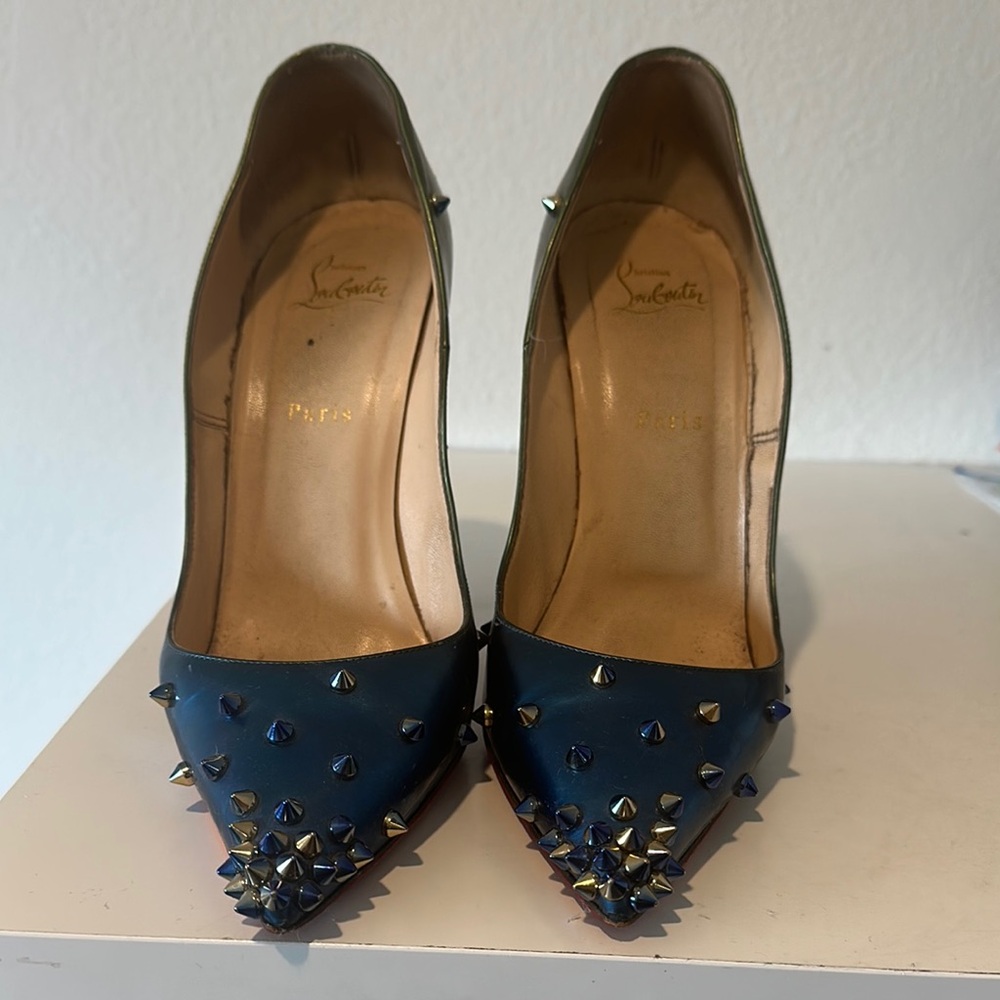 Christian Louboutin Blue Stiletto Heels